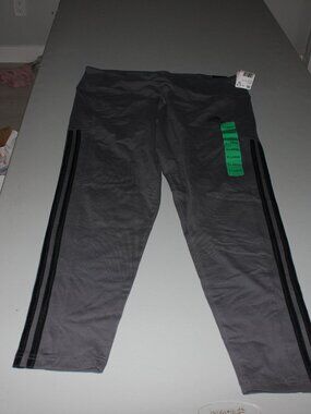 Grey Adidas Athletic Pants 7/8 Size XL New